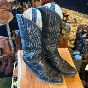 Tony Lama Black Cowboy Boots
